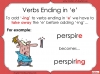 The Suffix '-ing' - Year 3 and 4 Teaching Resources (slide 7/19)
